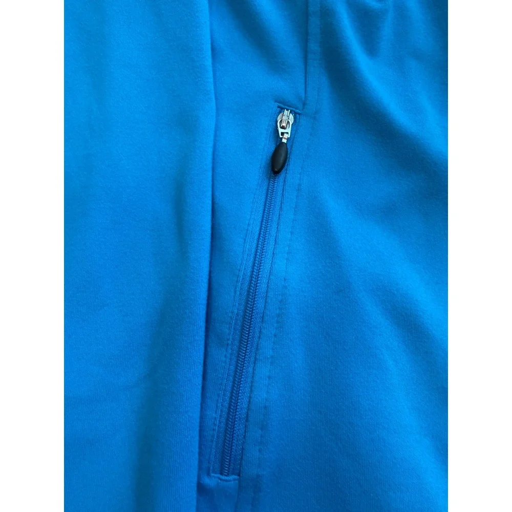 Jockey Person to Person Womens Blue Full Double Zip Mock Neck Active Jacket M